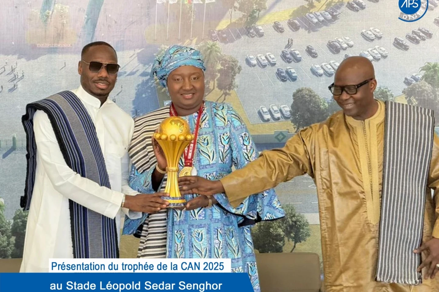 Présentation du trophée de la CAN 2025 au Stade Léopold Sedar Senghor