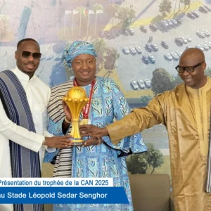 Présentation du trophée de la CAN 2025 au Stade Léopold Sedar Senghor