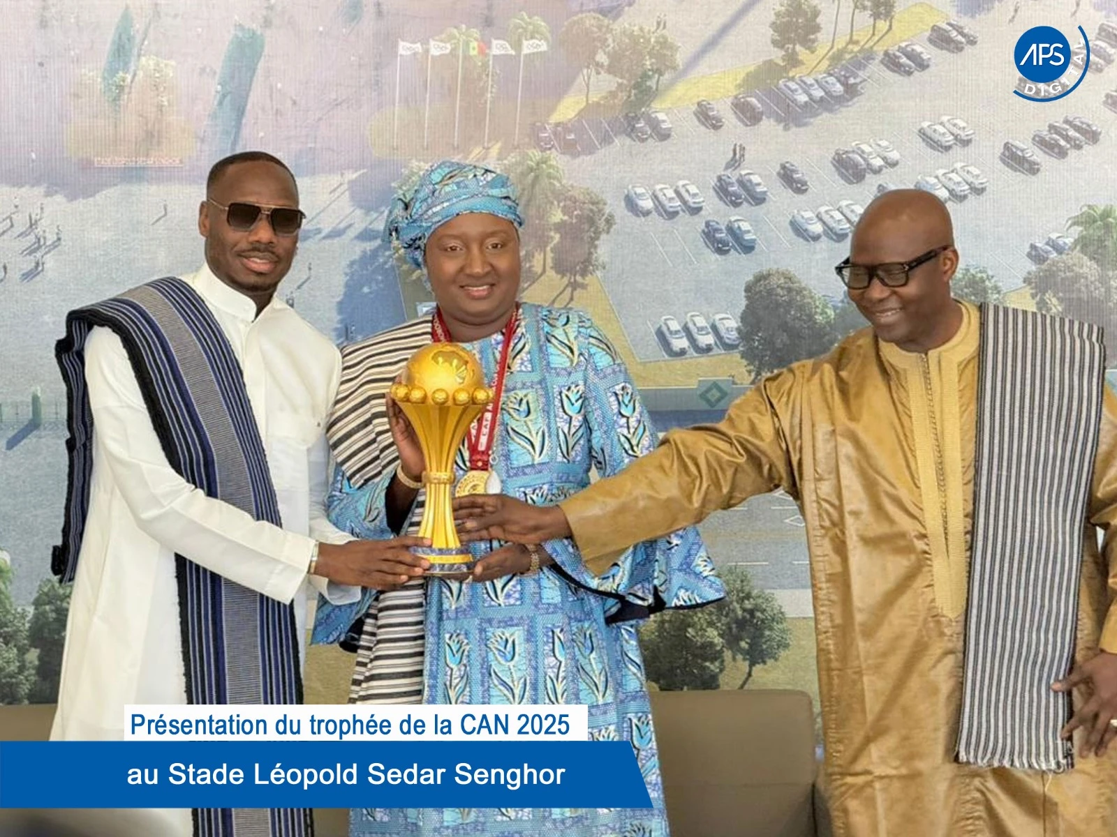 Présentation du trophée de la CAN 2025 au Stade Léopold Sedar Senghor