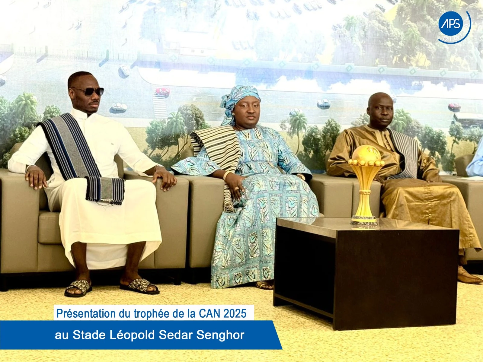Présentation du trophée de la CAN 2025 au Stade Léopold Sedar Senghor
