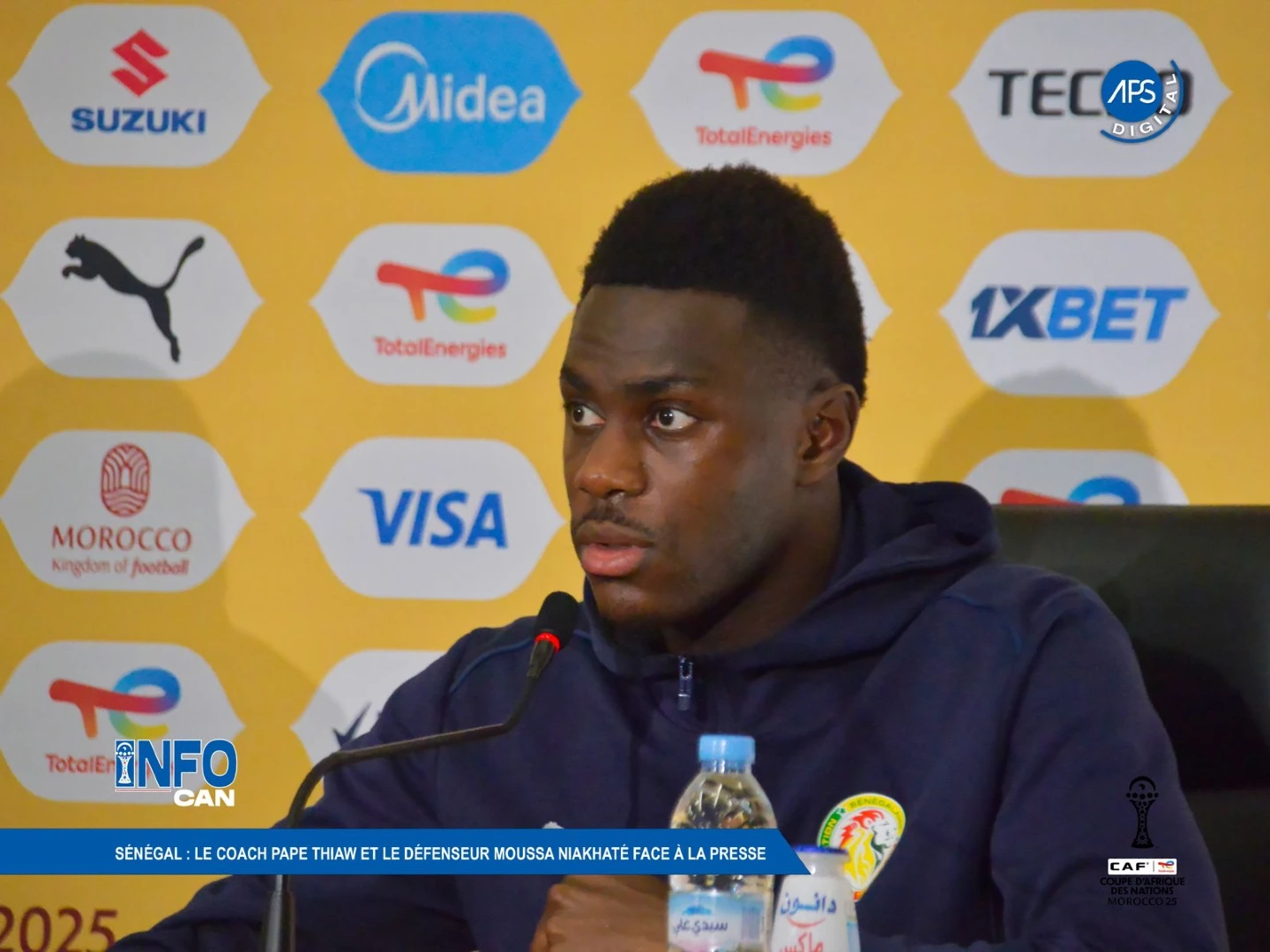 Sénégal : Le coach Pape Thiaw et le défenseur Moussa Niakhaté face à la Presse