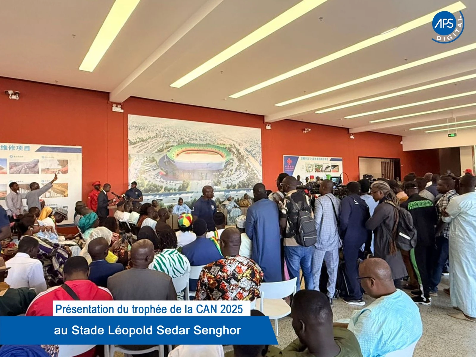 Présentation du trophée de la CAN 2025 au Stade Léopold Sedar Senghor