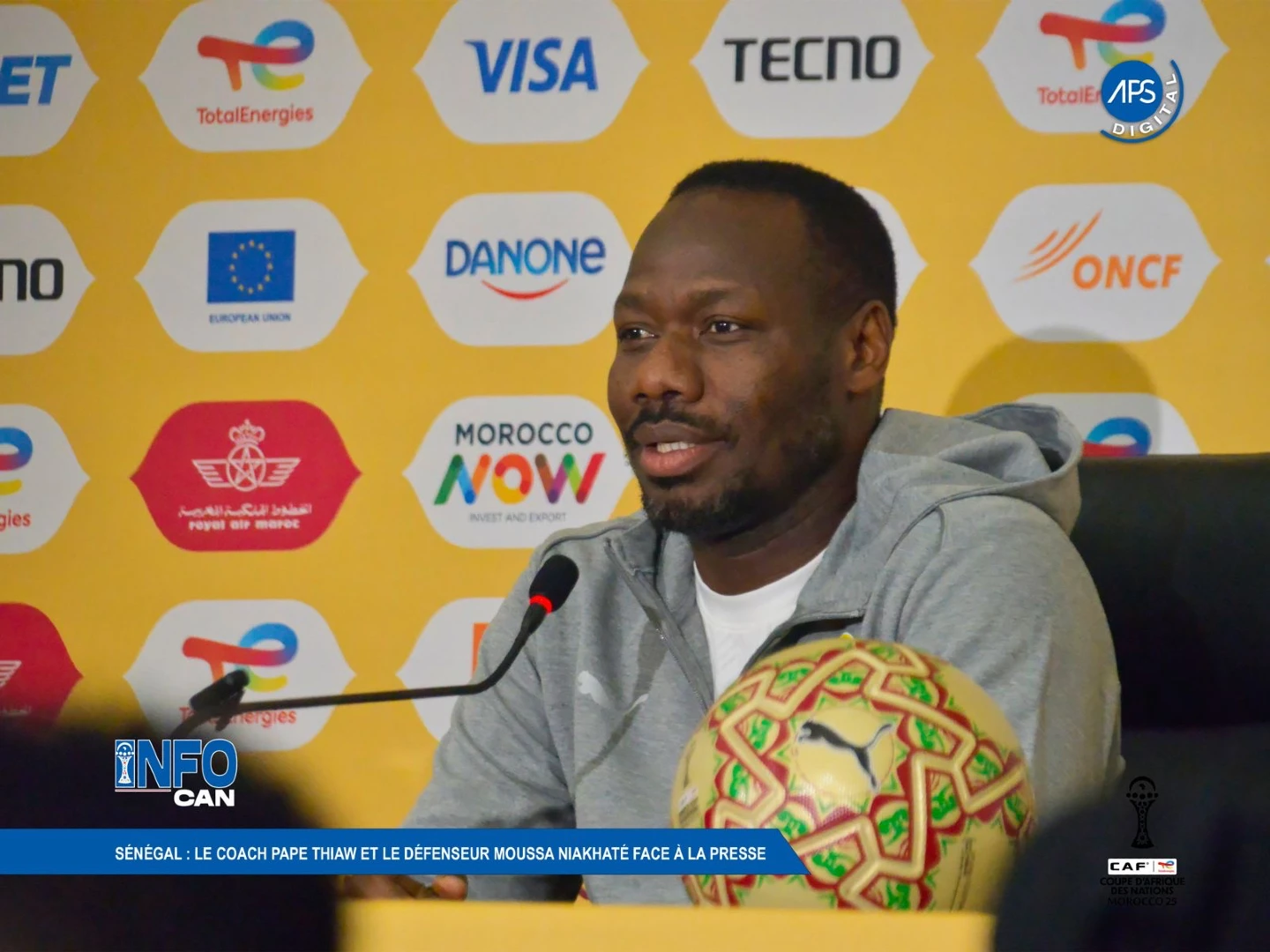 Sénégal : Le coach Pape Thiaw et le défenseur Moussa Niakhaté face à la Presse