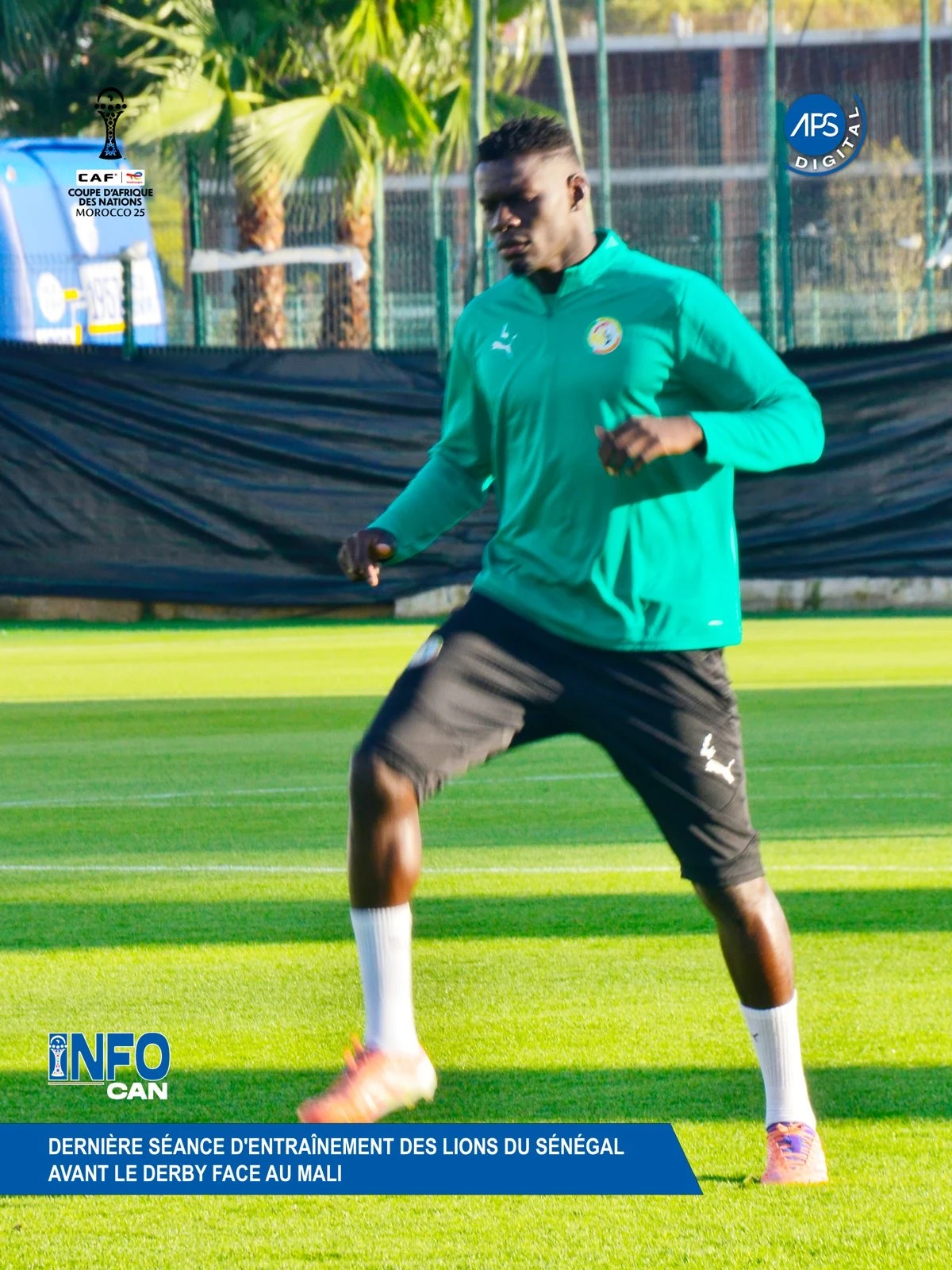 Dernière séance d'entraînement des Lions du Sénégal avant le derby face au Mali