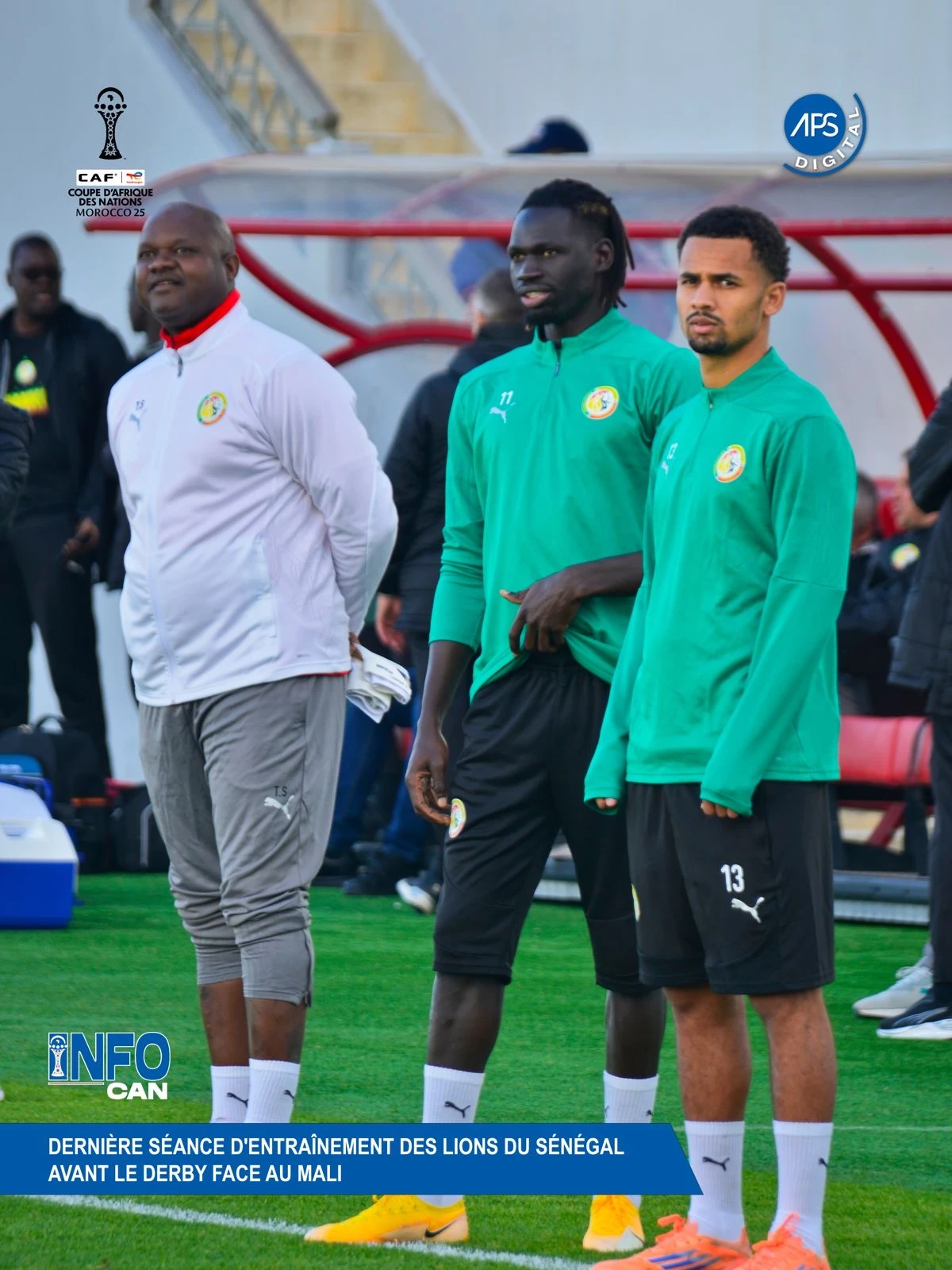 Dernière séance d'entraînement des Lions du Sénégal avant le derby face au Mali