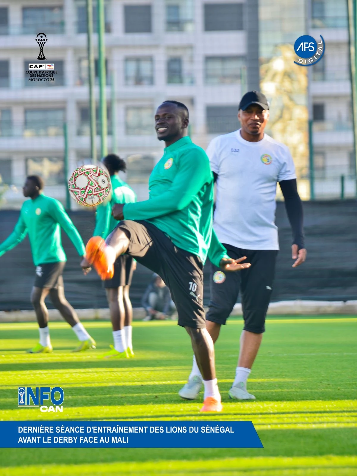Dernière séance d'entraînement des Lions du Sénégal avant le derby face au Mali
