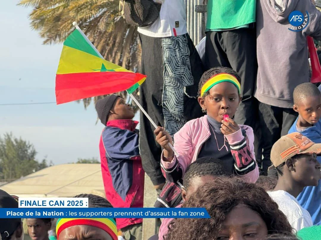 CAN 2025 : le Fan zone de la Place de la Nation pris d’assaut par les fans des Lions
