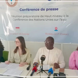 Conférence des Nations unies sur l'eau : la réunion préparatoire de Dakar devrait déboucher sur des idées novatrices