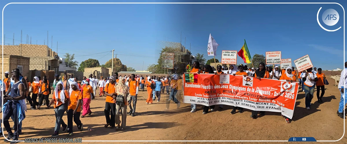 Une randonnée pédestre du lycée technique de Thiès pour célébrer les valeurs olympiques