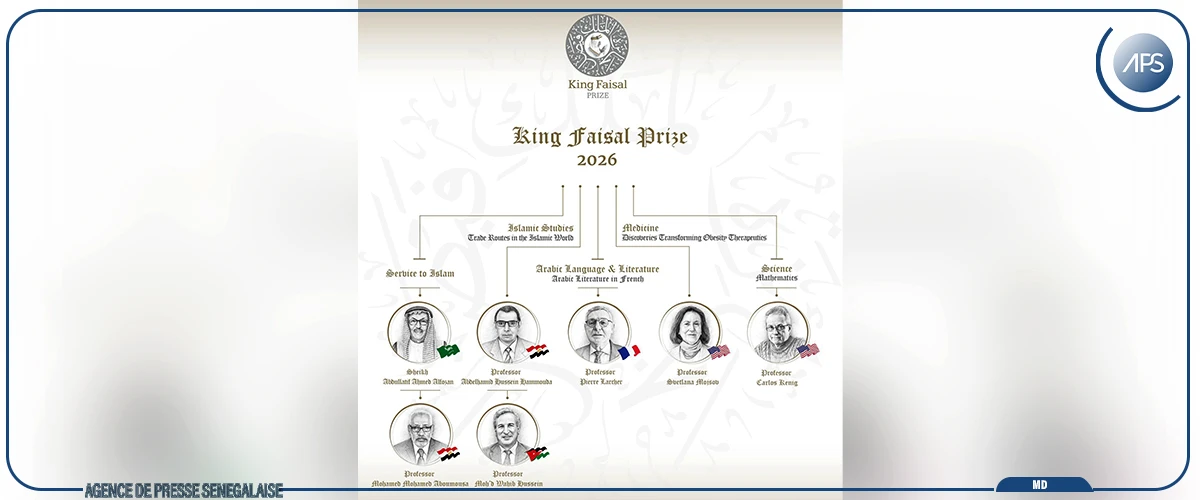 Des chercheurs et acteurs de développement récompensés par le Prix Roi Fayçal pour les études islamiques 2026