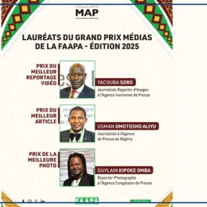 Les Grands Prix de la FAAPA 2025 remis à des journalistes ivoirien et nigérian et à un photographe congolais