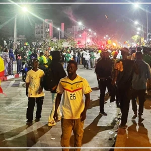 CAN 2025 : liesse populaire à la place de l’Obélisque après le sacre du Sénégal