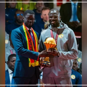 Le sacre des Lions, un repère pour la nation, selon Bassirou Diomaye Diakhar Faye