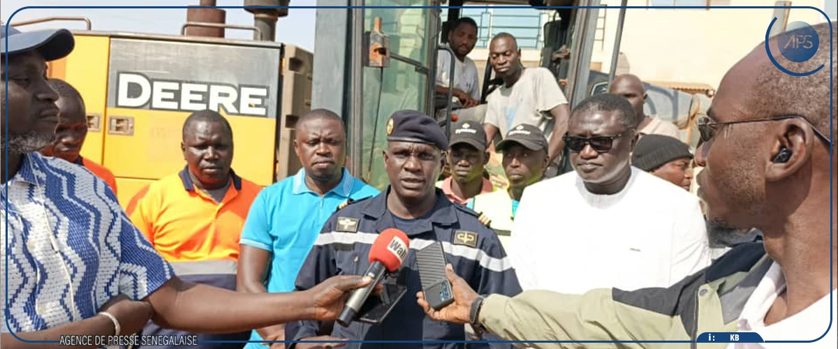 Kédougou : une entreprise minière lance les travaux d'aménagement du tronçon reliant à la brigade régionale des sapeurs-pompiers