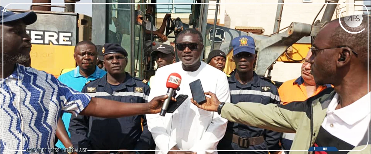 Kédougou : une entreprise minière lance les travaux d'aménagement du tronçon reliant à la brigade régionale des sapeurs-pompiers