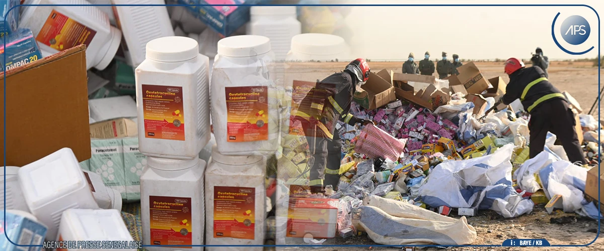 Kaolack : incinération de produits prohibés d'une contrevaleur de près de six milliards de francs CFA