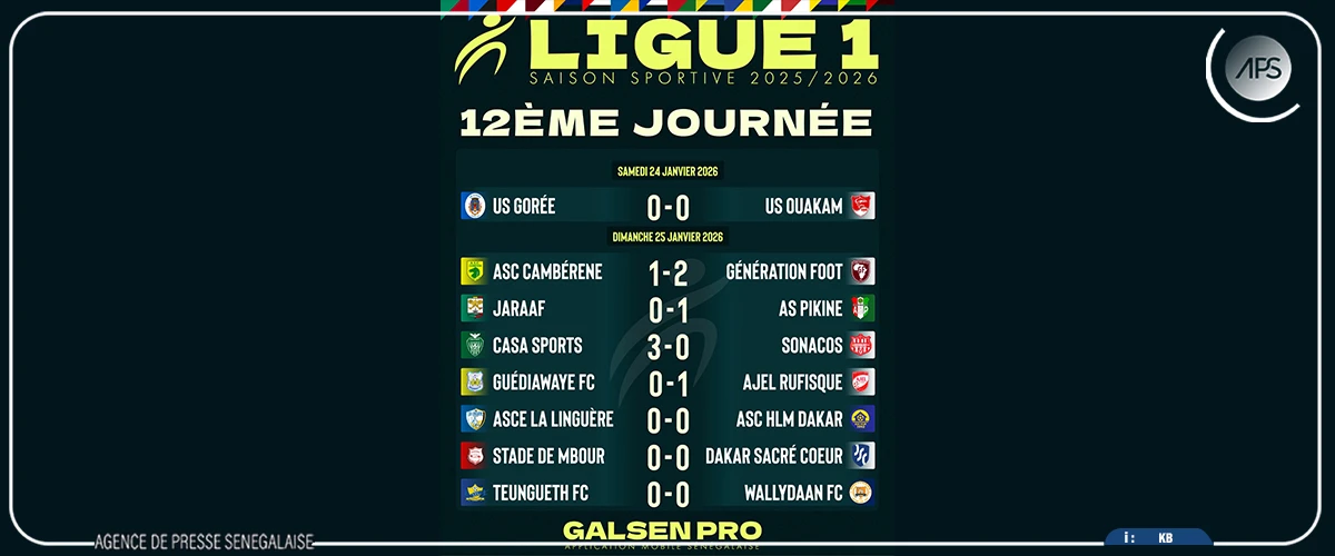 Ligue 1 : Casa et AJEL se rapprochent du leader Gorée, Pikine surprend Jaraaf