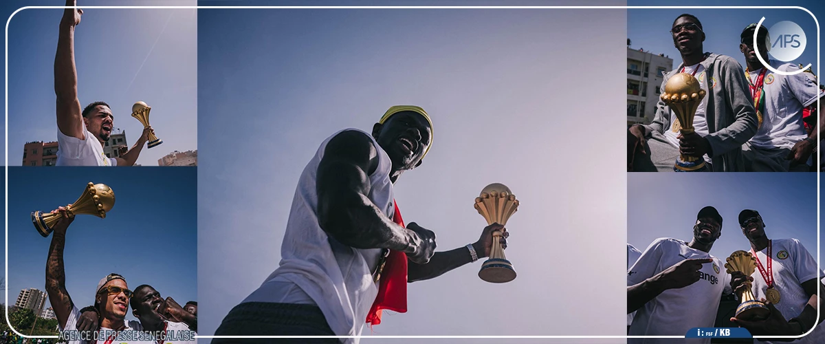 ‎Accueil populaire des Lions : joie et fierté chez les champions d'Afrique