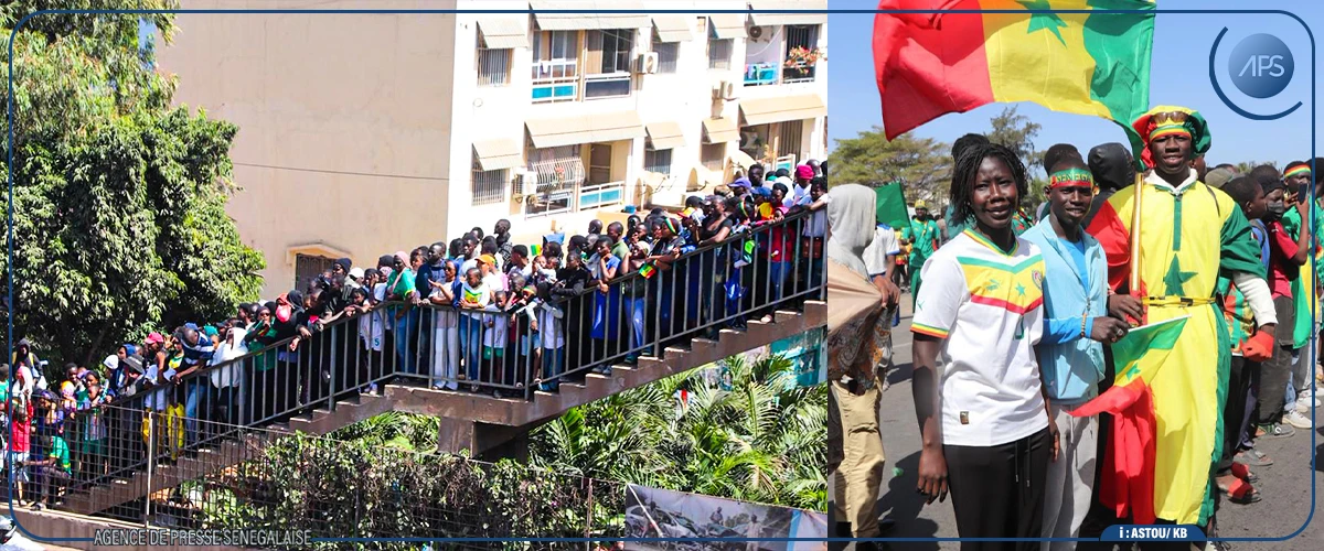 La parade des champions d'Afrique, digne des années glorieuses des Lions en 2002 et 2022