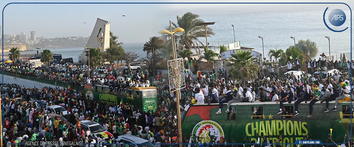 ‎Accueil populaire des Lions : joie et fierté chez les champions d’Afrique