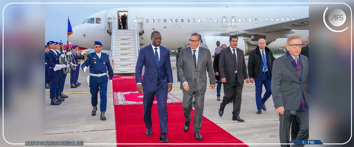 Arrivée du Premier ministre Ousmane Sonko à Rabat