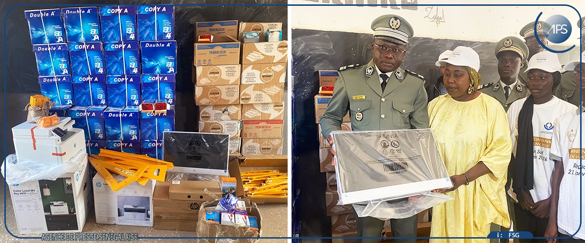 Ziguinchor : les Douanes offrent du matériel au lycée Périssac et sensibilisent les élèves sur leurs missions