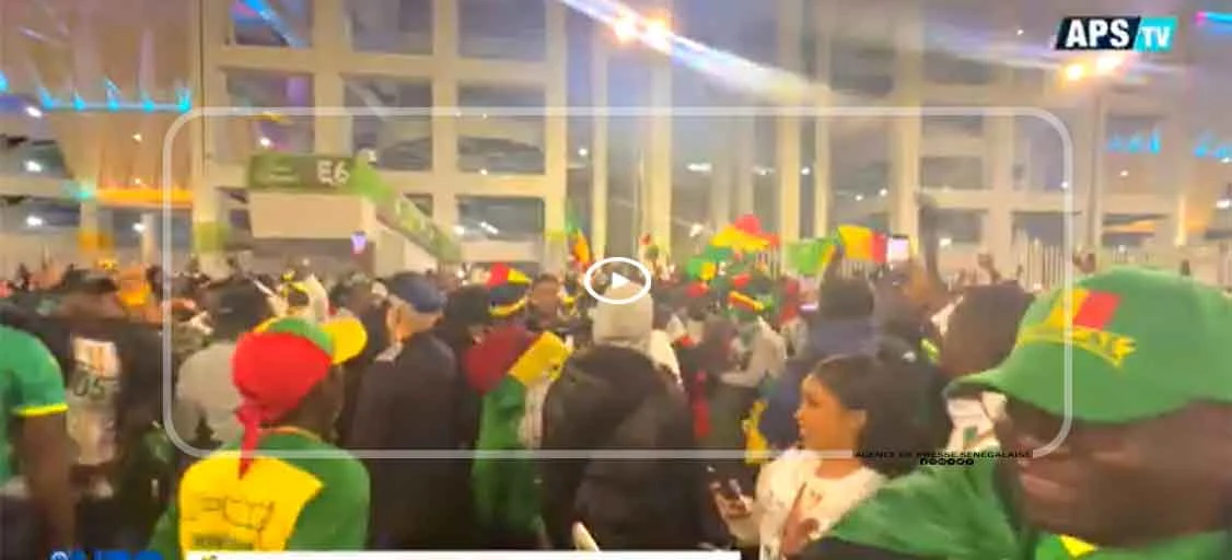 Stade Ibn Batouta : des supporters sénégalais explosent de joie après la qualification des Lions