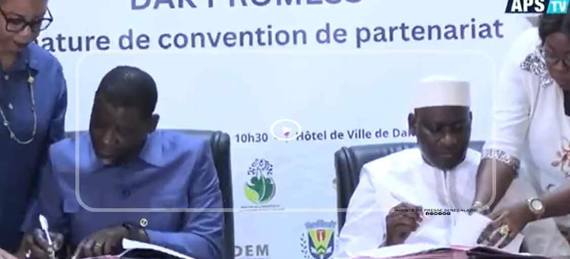Économie sociale et solidaire : la Ville de Dakar et le MMESS signent une convention