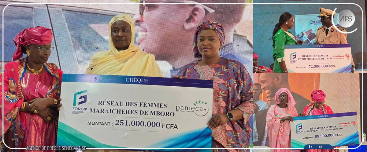 Le FONGIP octroie plus 400 millions de FCFA à des groupements de femmes de Thiès