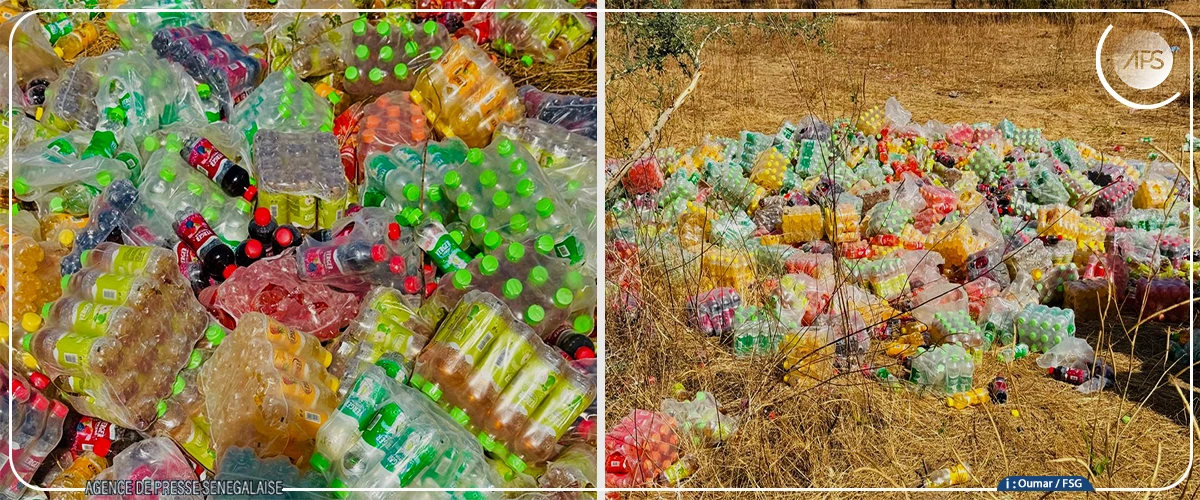 Diourbel : découverte d’un dépôt de boissons périmées dans la nature