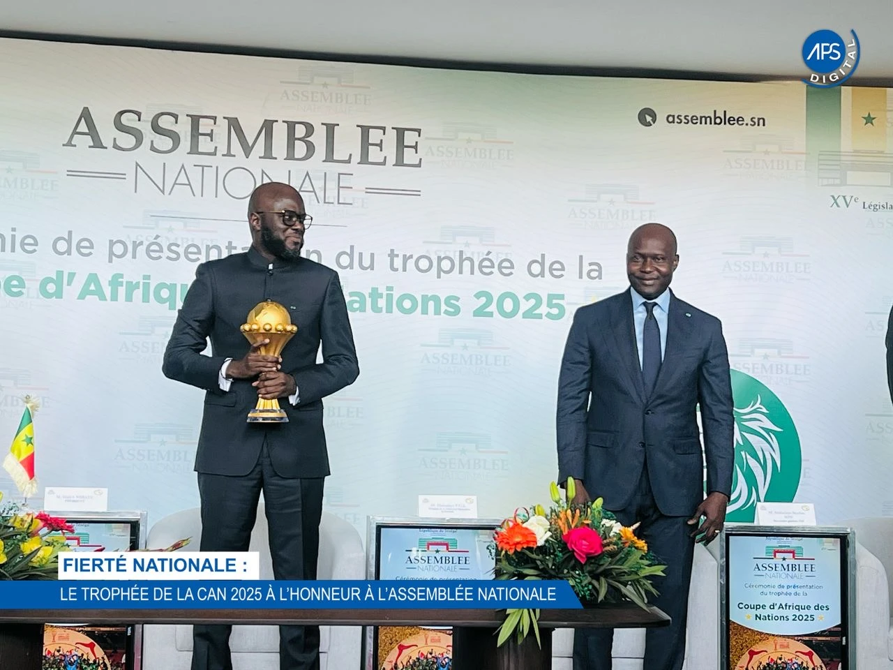 Fierté nationale : le trophée de la CAN 2025 à l’honneur à l’Assemblée nationale