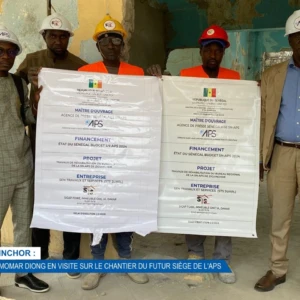 Ziguinchor : Le DG Momar Diong en visite sur le chantier du futur siège de l'APS