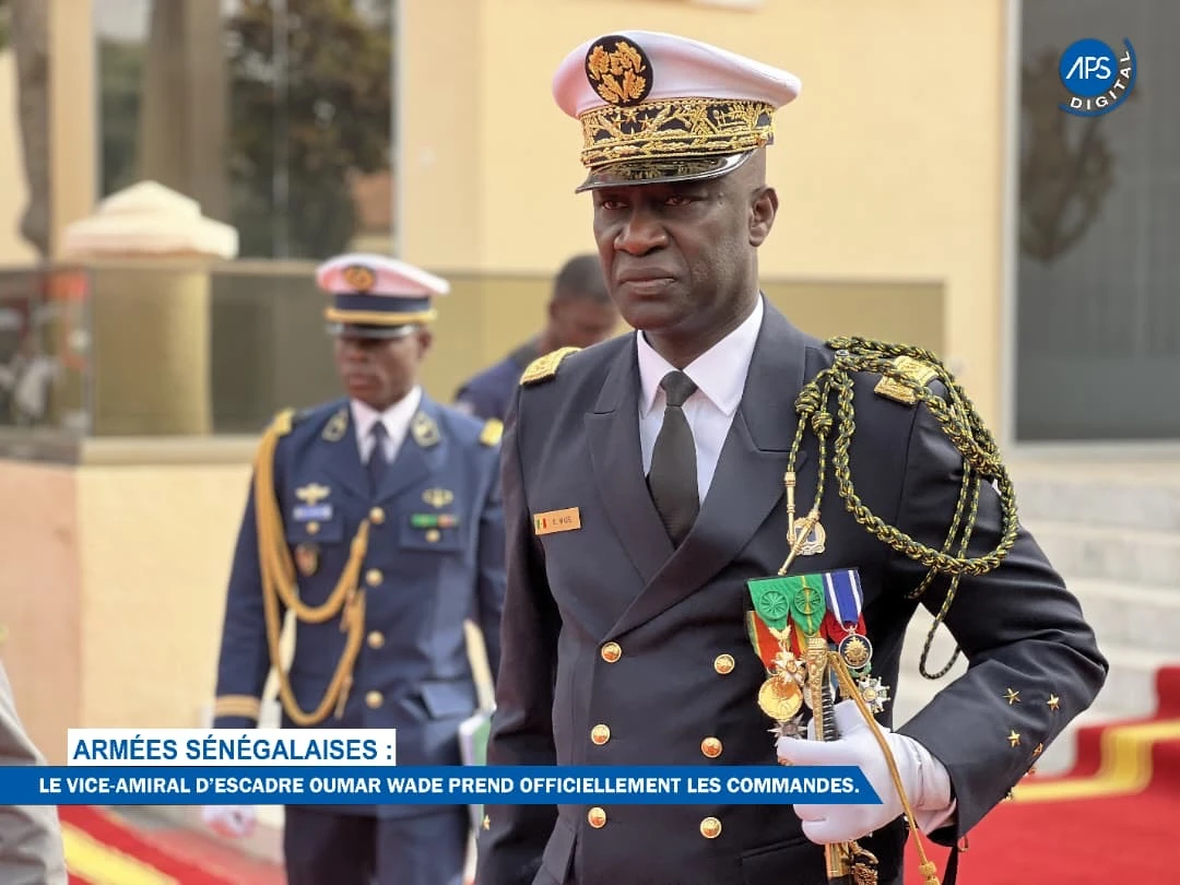Armées Sénégalaises : Le Vice-amiral d’escadre Oumar Wade prend officiellement les commandes