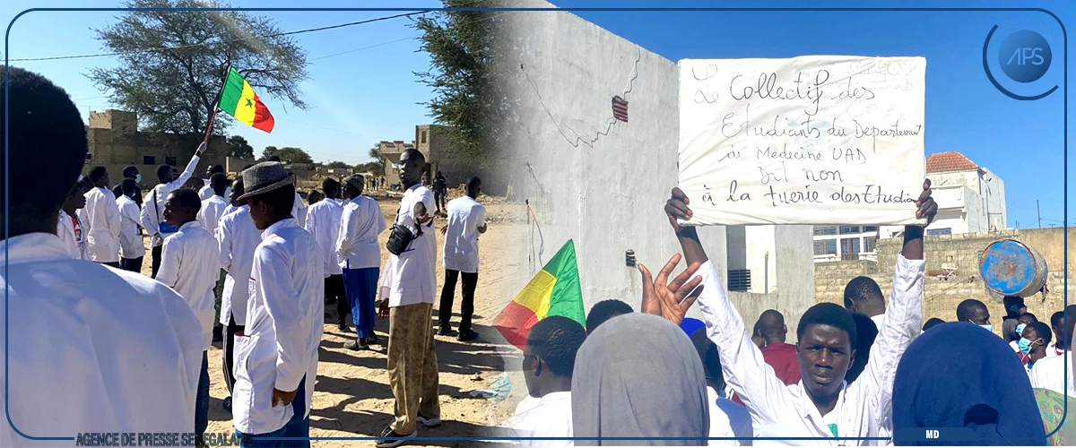 Université de Bambey : des étudiants en médecine réclament justice pour leur camarade Abdoulaye Ba