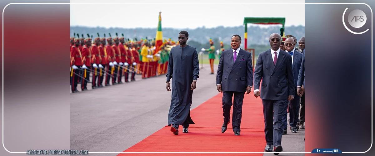 Bassirou Diomaye Faye est arrivé à Brazzaville (présidence)