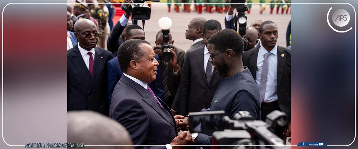 Bassirou Diomaye Faye est arrivé à Brazzaville (présidence)