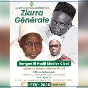 Saint-Louis : la Ziarra dédiée à Serigne El Hadji Madior Cissé célébrée dimanche