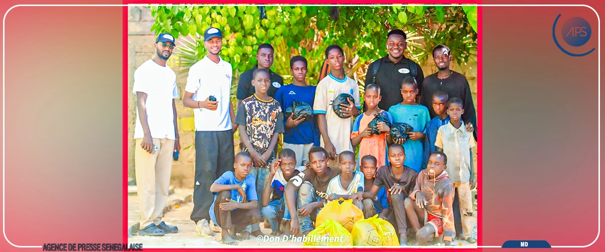 Kaffrine : une association offre plus de 100 pièces d’habillement à des ”talibés”