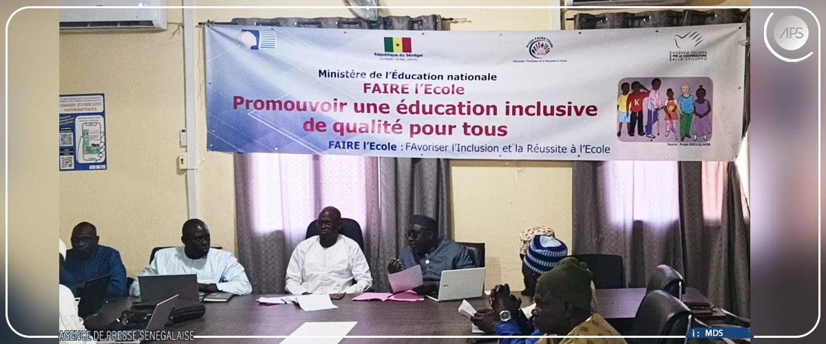 Kaffrine : les acteurs du système éducatif sensibilisés à l’inclusion scolaire des enfants handicapés