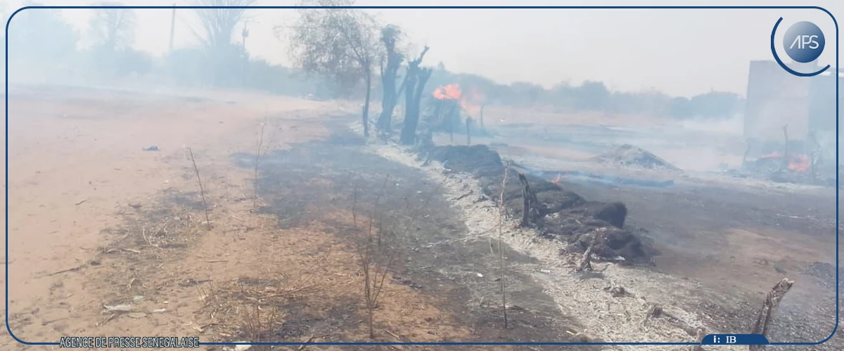 Un incendie ravage Touba Thiarène, un village de Kaffrine