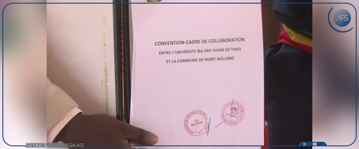 La commune de Mont-Rolland signe une convention de partenariat avec l'Université de Thiès