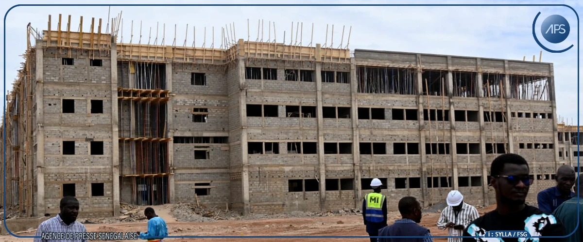 Bassirou Diomaye Faye a visité le chantier de l’Université du Sénégal oriental