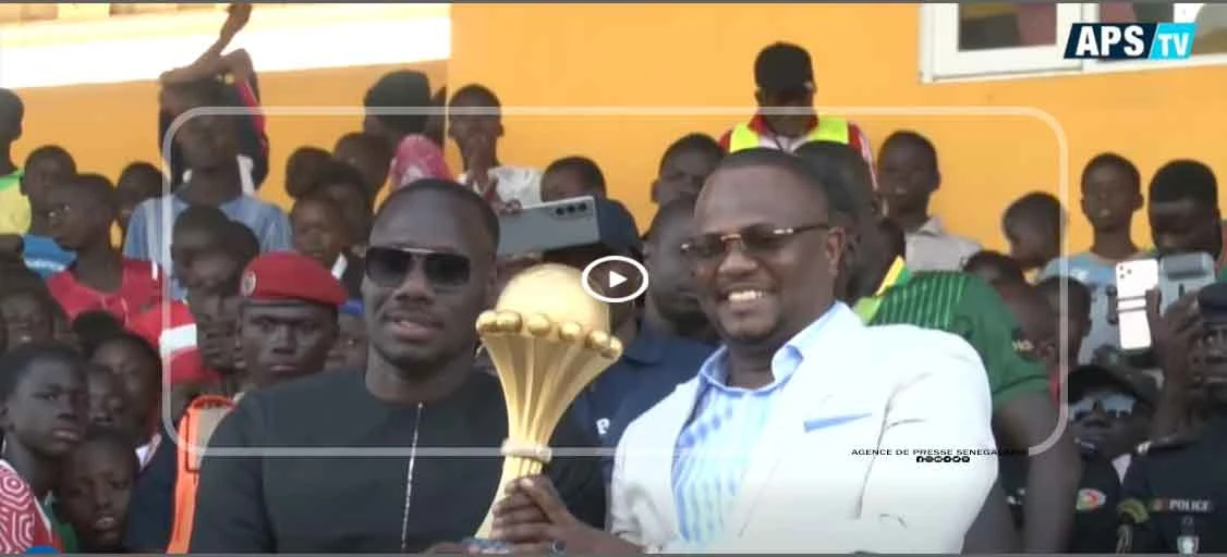 Le trophée de la Coupe d’Afrique des nations, remporté lors de la 35e édition de la compétition