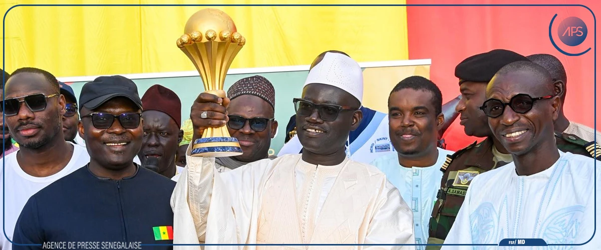 À Saint-Louis, le trophée de la Coupe d’Afrique des nations présenté aux populations