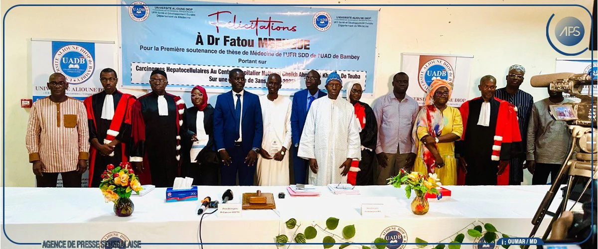 Bambey : Fatou Mbengue soutient la première thèse de médecine de l'UADB, obtient la mention honorable