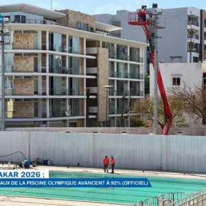 JOJ Dakar 2026 : les travaux de la piscine olympique avancent à 92% (Officiel)