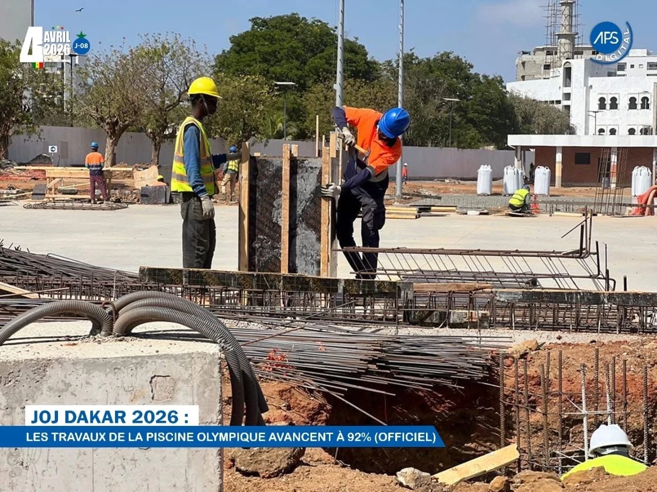 JOJ Dakar 2026 : les travaux de la piscine olympique avancent à 92% (Officiel)