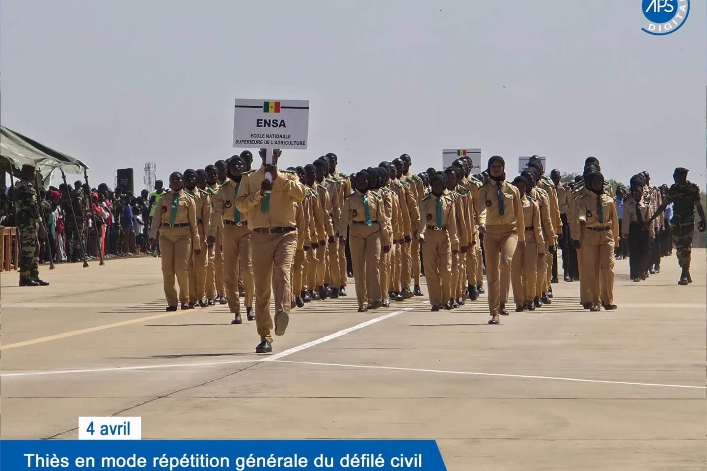 4 avril : Thiès en mode répétition générale du défilé civil