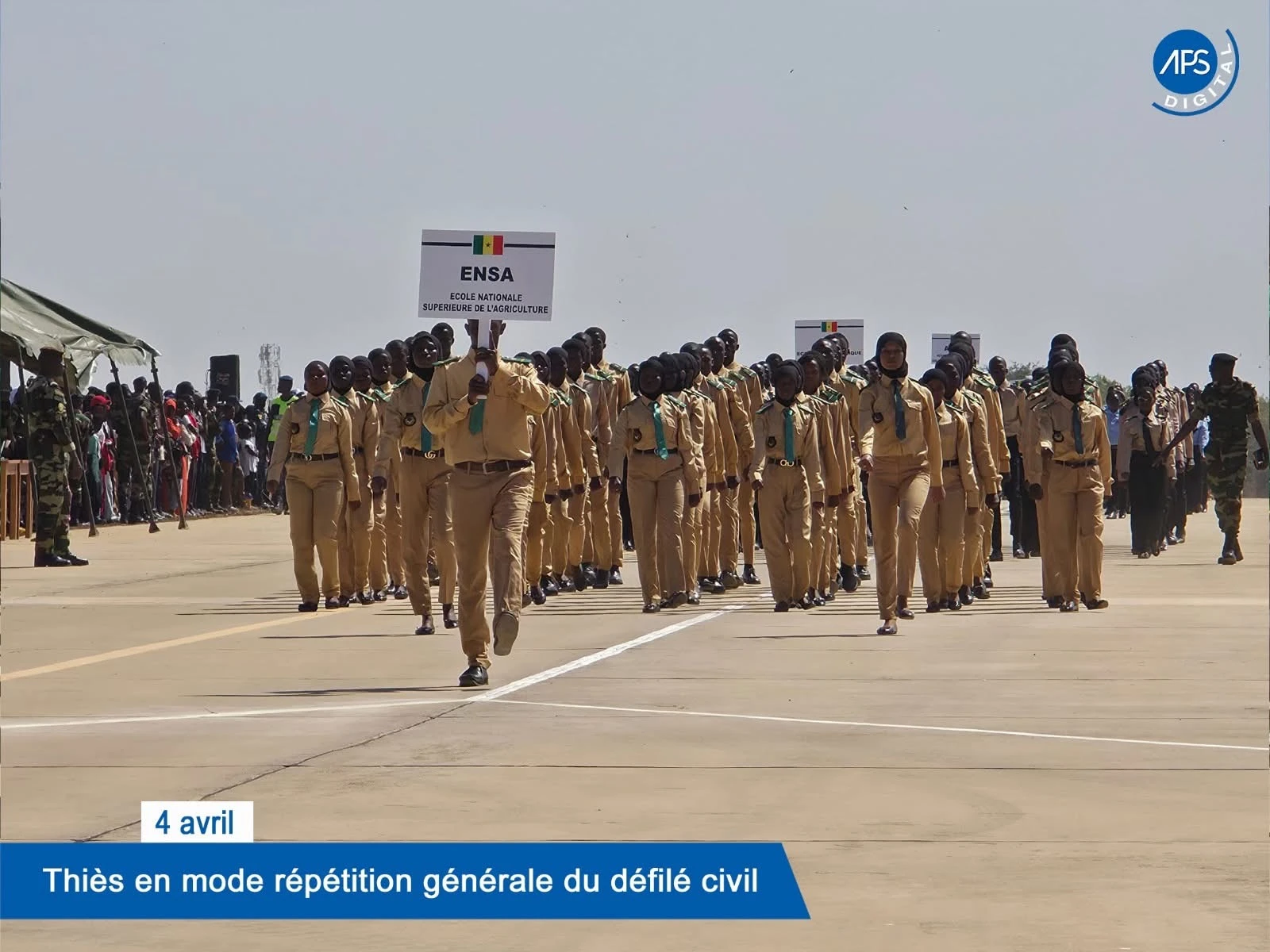 4 avril : Thiès en mode répétition générale du défilé civil