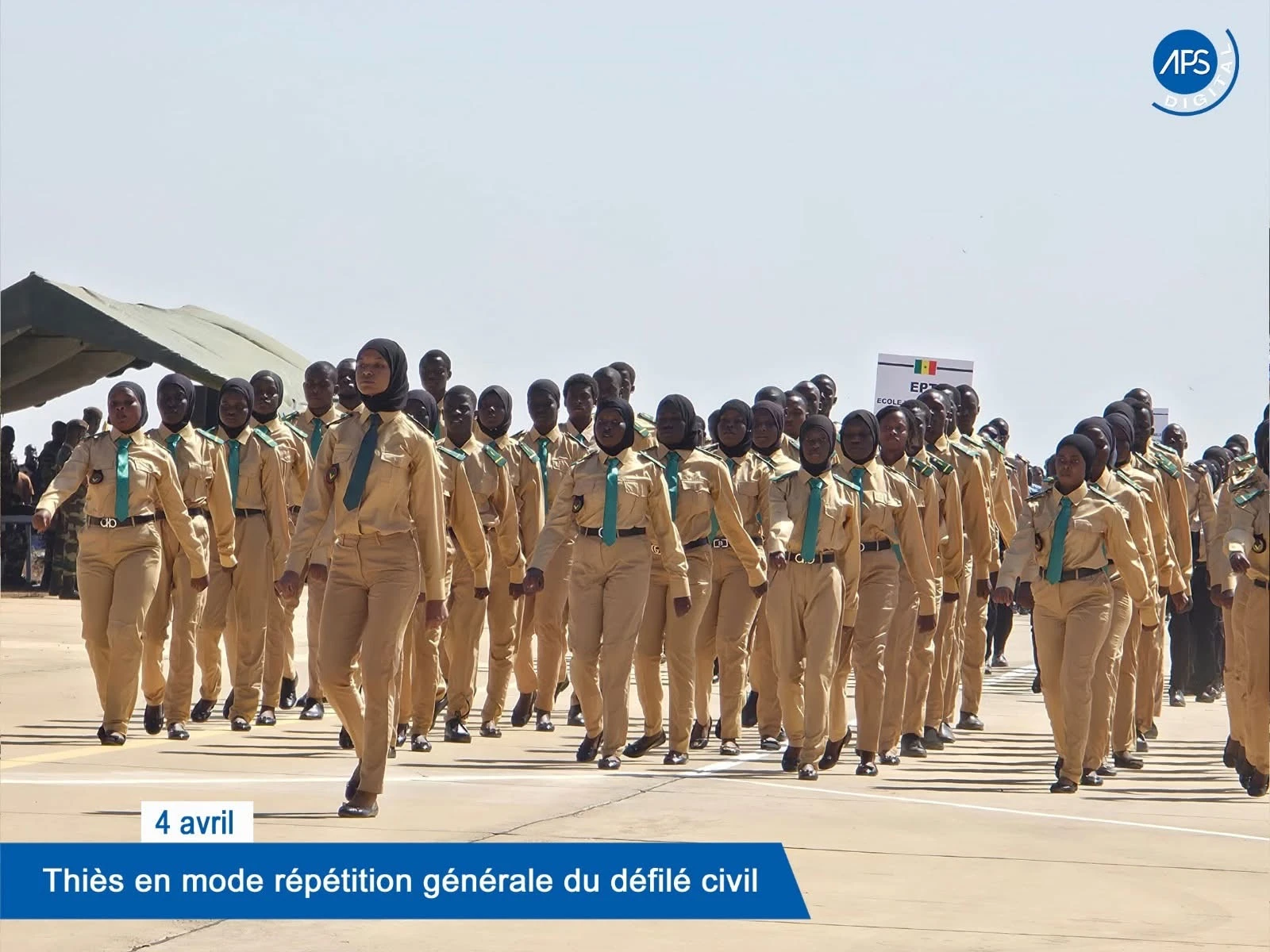 4 avril : Thiès en mode répétition générale du défilé civil